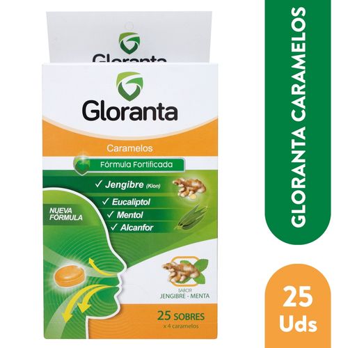 Caramelos Gloranta Good Brands Jengibre Menta Caramelos - 10 g