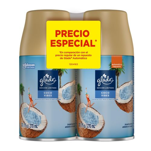 2pk Aromatizant Glade Ambi At Coco 350gr