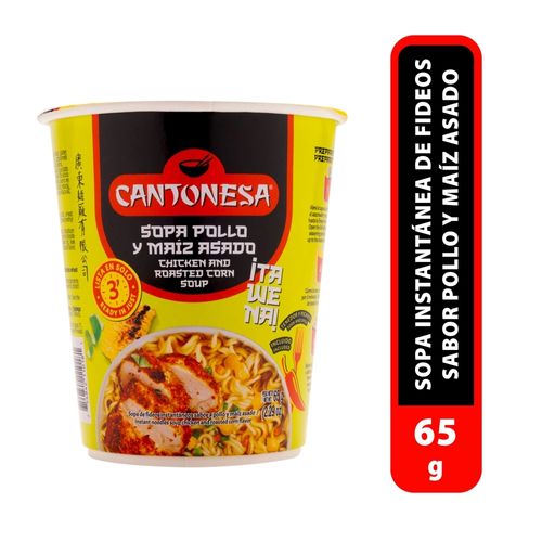 Sopa Vaso Cantonesa Pollo Maiz 65 Gr