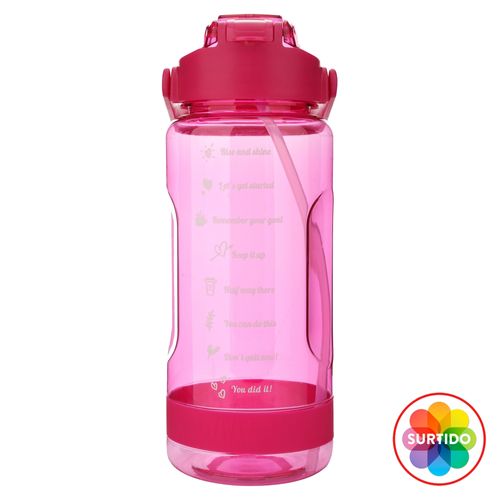 Botella Mainstays plástica motivacional -2000 ml