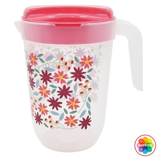 Pichel Haus plástico con tapa surtido -3.7 L