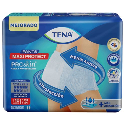 Pants Máxima Protección Tena Talla M, 10 unidades