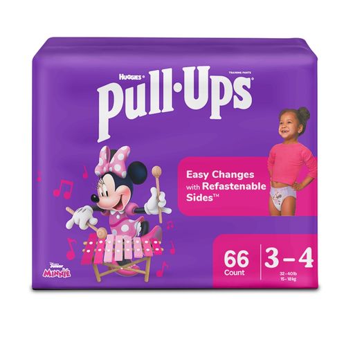 Calzoncillo de Entrenamiento Pull-Ups Niña Talla 3T/4T - 66 Unidades