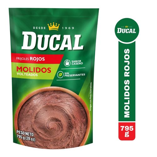 Ducal Frijol Volteado Rojo - 795 g