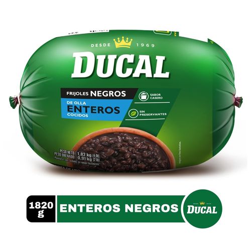 Frijoles Ducal negros enteros - 1820 g