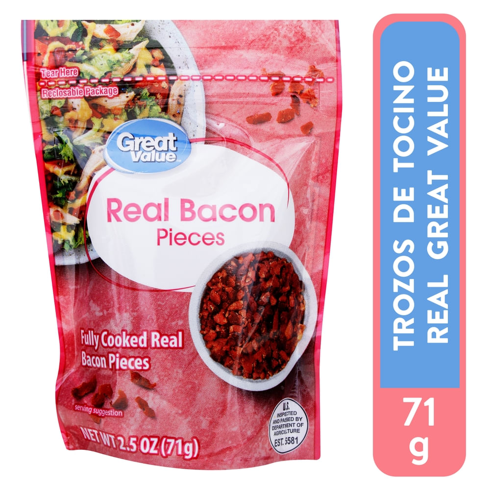 Great Value Trocitos De Tocineta 71 g