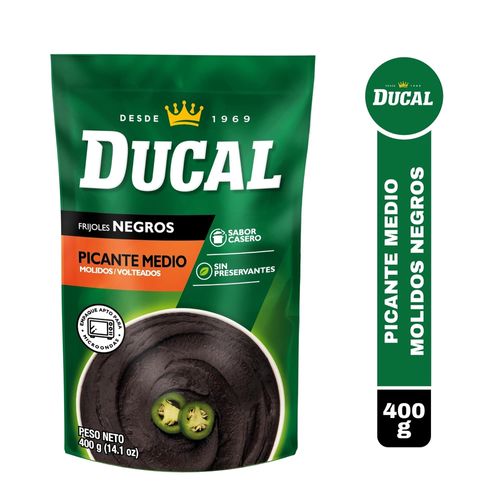Frijol Ducal volteado rojo picante medio - 400 g