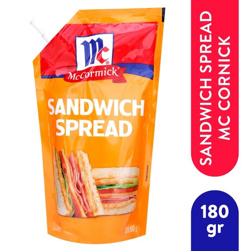 Aderezo Mccormick sándwich spread doy pack - 180 g