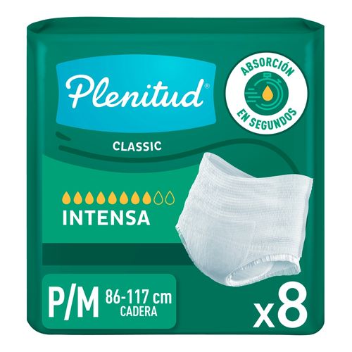 Ropa interior desechable Plenitud classicc pants talla S/M - 8 Uds