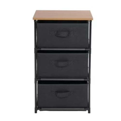 Mueble Mainstays de almacenamiento con 3 gavetas -40x30x69 cm