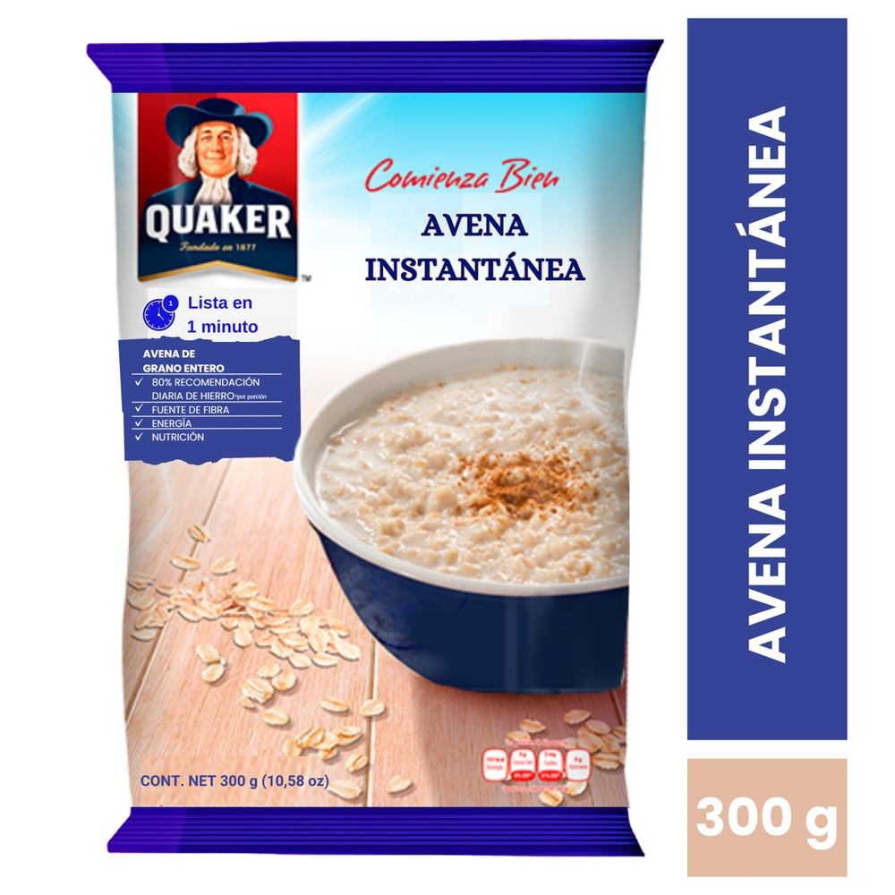 Quaker Avena Instantánea Hierro 300 g