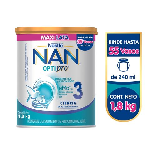 Alimento Lácteo NAN® OPTIPRO® 3 Lata - 1.8 kg