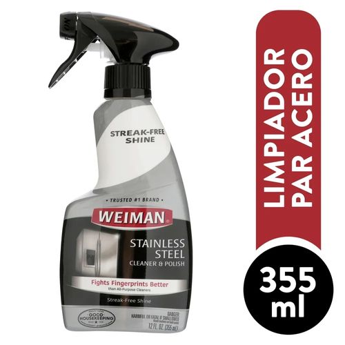Limpiador Para Acero Inoxidable Weiman Botella - 355 ml