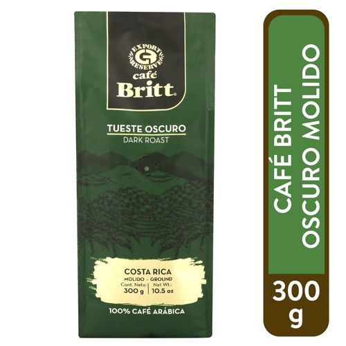 Cafe Britt Oscuro Molido 300 Gr