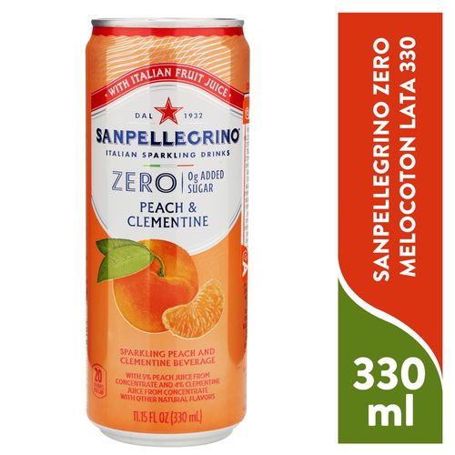 Sanpellegrino Zero Melocoton Lata 330 Ml