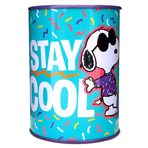 Alcancia Peanuts Snoopy cilindro