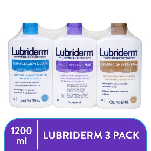 3pack Lubriderm 1200ml