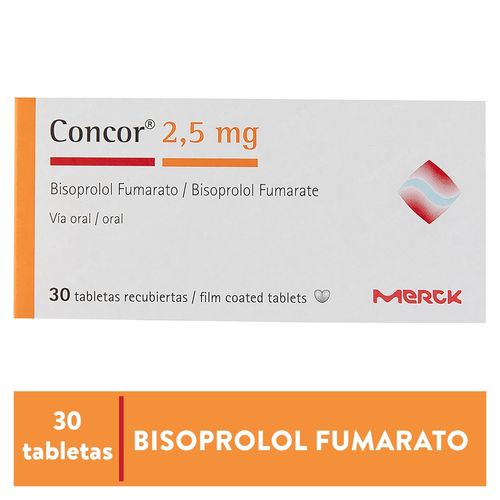 Concor 2.5 Mg X30 Tabletas