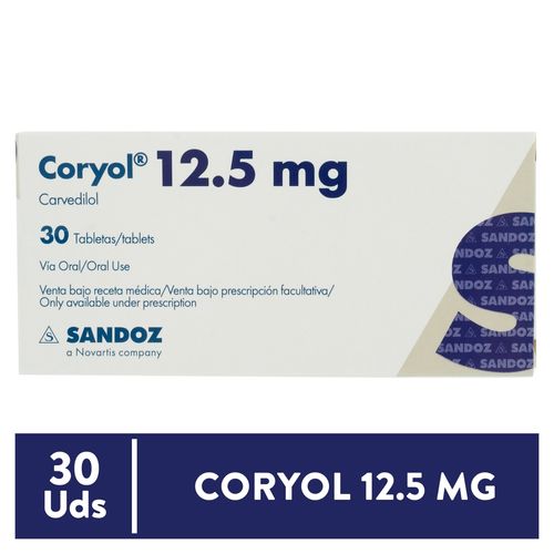 Coryol 12.5 Mg X30 Tabletas