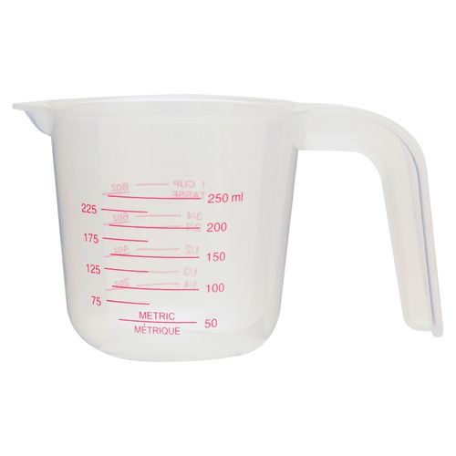 Taza Omdiplast medidora color transparente - 250 ml