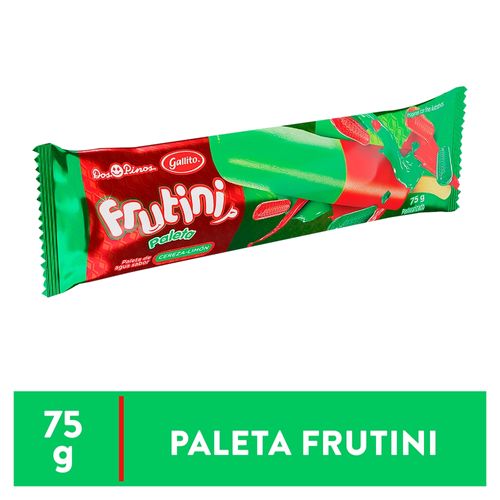 Paleta De Agua Dos Pinos Gallito Frutini Cereza- Limón - 75g
