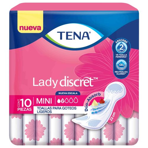 Toalla Incont Tena Lady Mini 10Ea