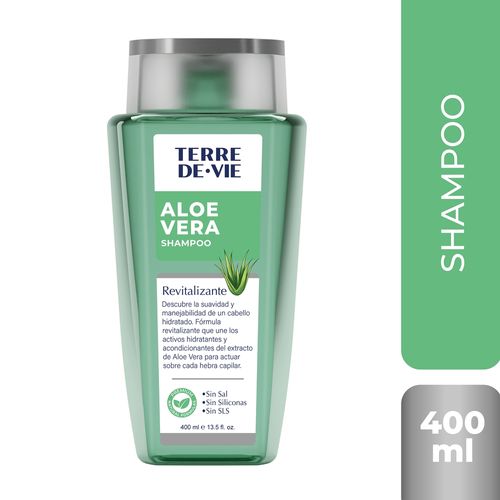 Shampoo Aloe Vera Terre De Vie  Revitalizante - 400 ml