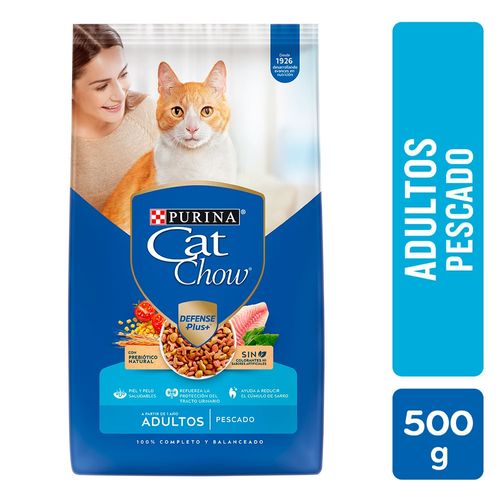 Alimento Gato Adulto Purina Cat Chow Defense Plus Pescado - 500 g