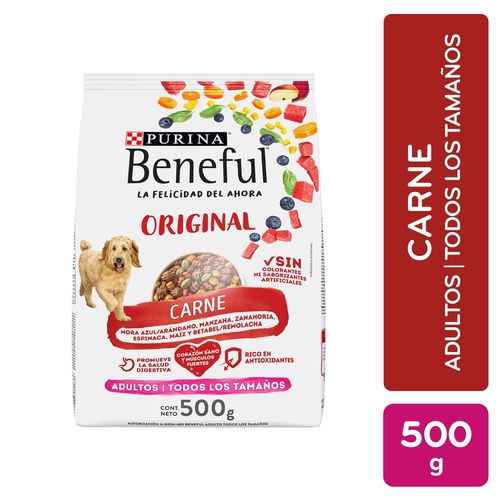 Alimento seco para perro adulto Purina Beneful sabor carne - 500 g