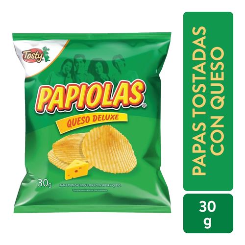 Papa tostada Papiolas sabor queso deluxe - 30 g