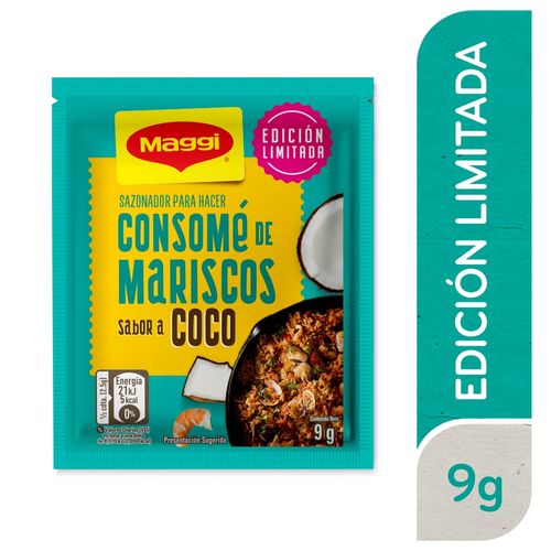 Sazonador MAGGI® Consomé de Mariscos Sabor a Coco 4 Sobres - 36 g