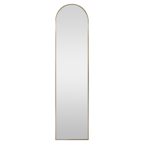 Espejo Home Trends cuerpo entero arco dorado 142 cm
