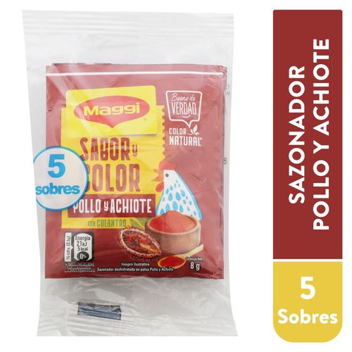 Maggi Sabor Y Color Pollo Y Achiote 1ea
