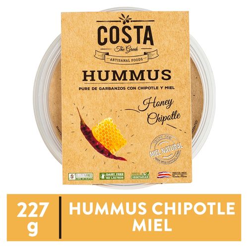 Hummus Costa The Greek puré de garbanzos con chipotle y miel - 227 g