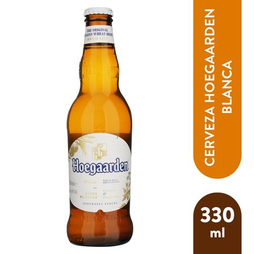 Cerveza Hoegaarden blanca botella - 330 ml