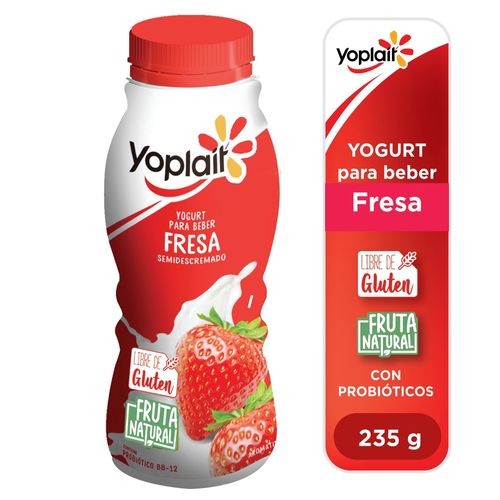 Yogurt Yoplait Líquido De Fresa -235 g