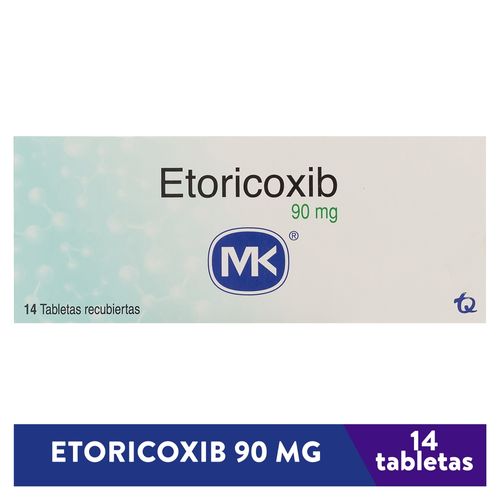 Etoricoxib Mk 90 Mg, Precio indicado por unidad