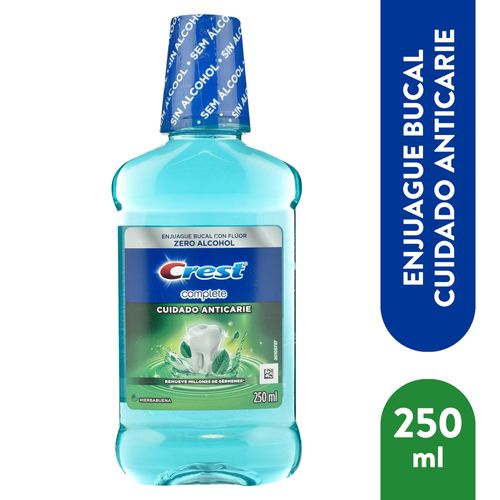 Enjuague bucal Crest cuidado anticarie con hierbabuena - 250 ml