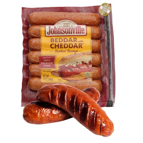 Salchicha Johnsonville con queso cheddar - 396 g