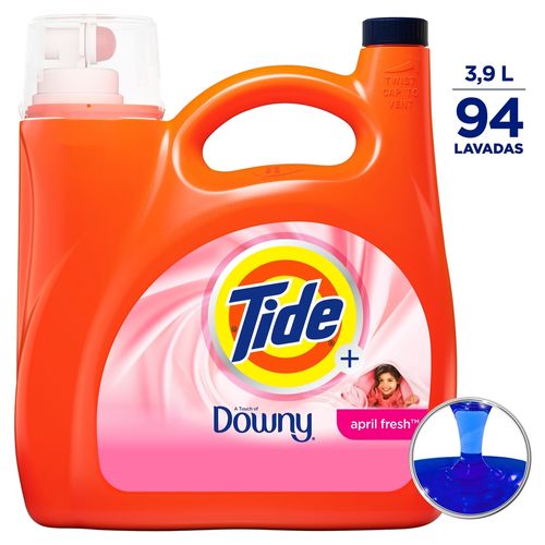 Detergente Tide Líquido Downy Aroma Fresco Abril - 3.9 L