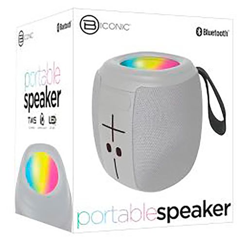 Parlante Bluetooth marca Biconic  color gris