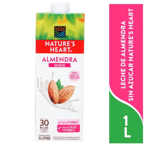 Leche de almendra Nature's Heart sin azúcar - 1 L