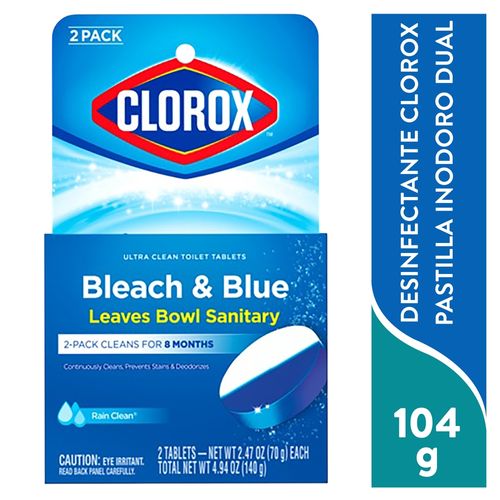 Desinfec Clorox Pastilla Inod Dual 140gr