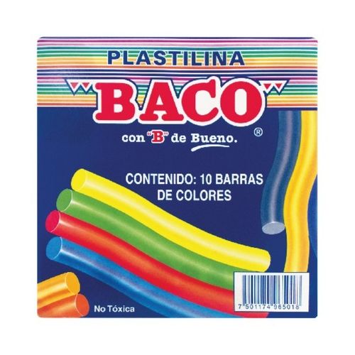 Plasticina Baco de colores - 10 Uds
