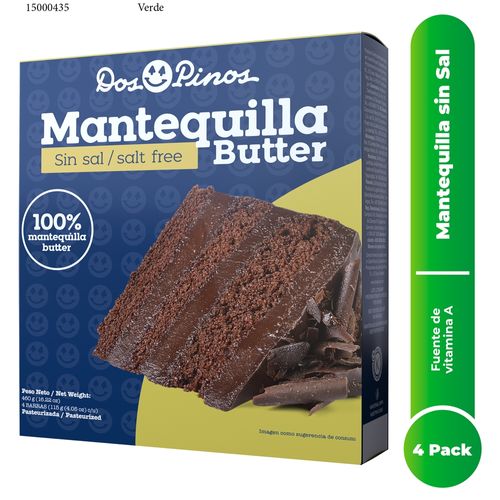 Mantequilla Dos Pinos Sin Sal Caja - 460 g