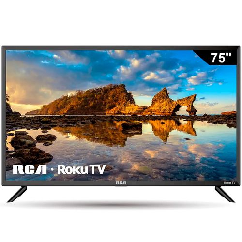 Pantalla RCA LED Smart Roku 4K de 75 pulgadas