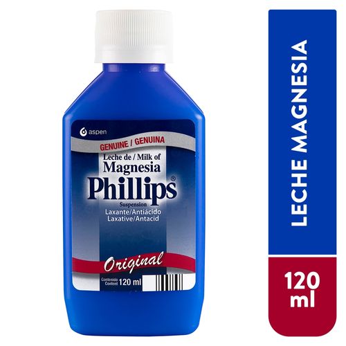 Leche De Magnesia Phillips, Sabor Original -120 ml
