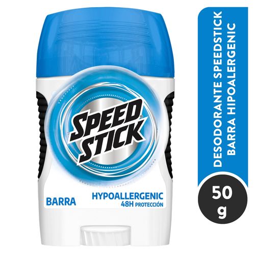 Desodorante Antitranspirante Speed Stick Hipoalergénico Barra 50 g