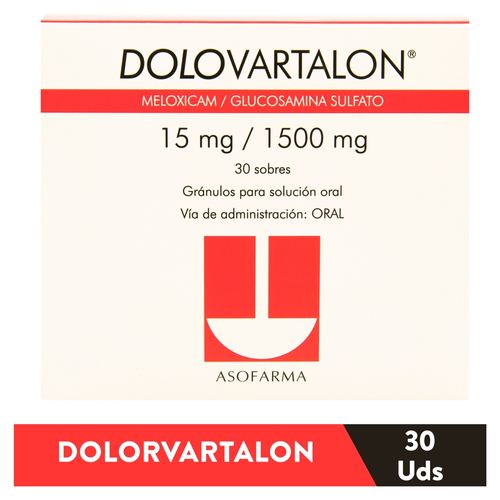 Antiinflamatorio Dolovartalon caja 30 sobres - Precio indicado por sobre