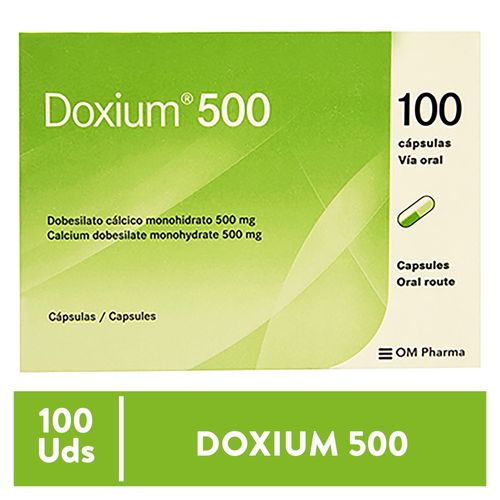 Doxium OM Farma 500 mg caja 100 cápsulas - Precio indicado por cápsula